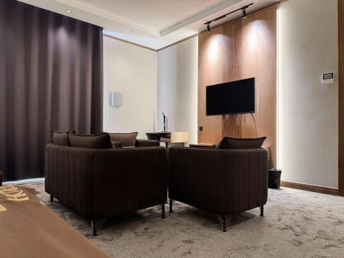 Televisyen dan/atau pusat hiburan di Bravo Hotel