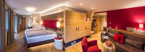 Cama o camas de una habitación en Hotel Paradies