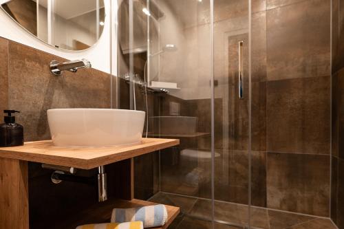 Koupelna v ubytování Ferienhaus Riss