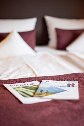 Hotel Hubertusにあるベッド