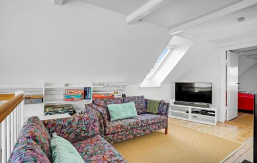 Μια τηλεόραση ή/και κέντρο ψυχαγωγίας στο Cozy Home In Grenaa With Wifi
