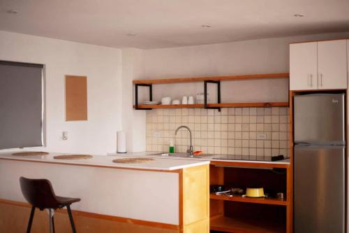 Η κουζίνα ή μικρή κουζίνα στο Coyote Lofts-Estacion Federal