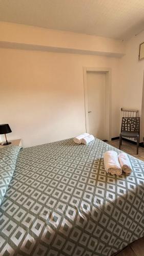 Ένα ή περισσότερα κρεβάτια σε δωμάτιο στο Hotel Il Gabbiano