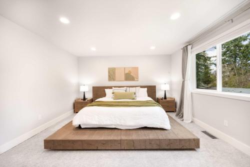 Ένα ή περισσότερα κρεβάτια σε δωμάτιο στο Modern 4BR Family Oasis - Treehouse Bunk &Game Room