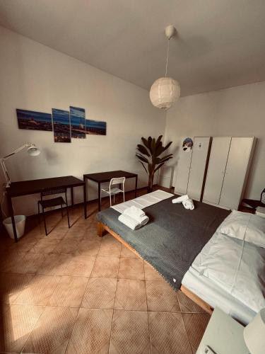 Ένα ή περισσότερα κρεβάτια σε δωμάτιο στο Vanchiglia 30 Guest Room