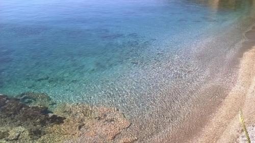an aerial view of a beach with blue water at RELAX WITH SEA VIEW No 1!!!! in Varkiza