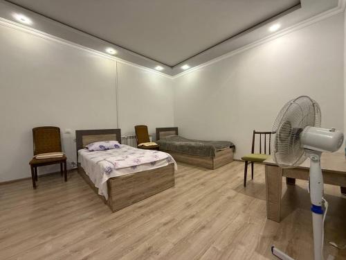 Ένα ή περισσότερα κρεβάτια σε δωμάτιο στο Haer B&B