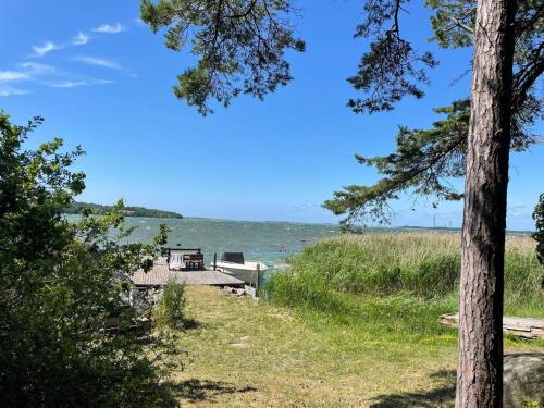 a view of the water from the beach at 4 person holiday home in SENOREN in Möcklö
