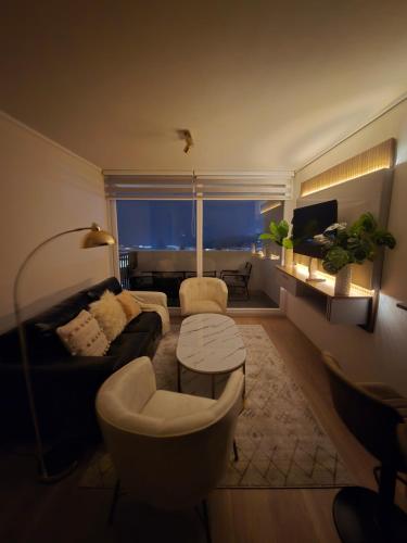 Posezení v ubytování Depto Nuevo - Vista Hermosa Viña del Mar