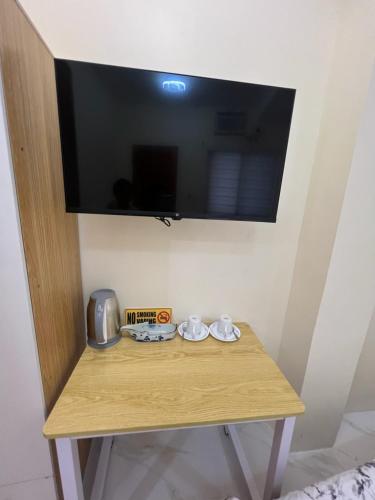TV o dispositivi per l'intrattenimento presso Compostela Guest Room #3 & Terrace