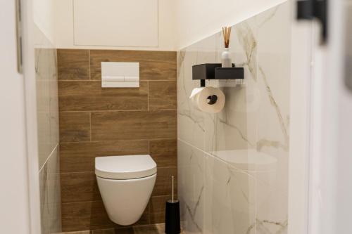 Ένα μπάνιο στο Apartmoments Jazero