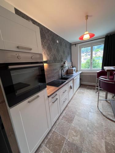 Η κουζίνα ή μικρή κουζίνα στο Appartement Sissi