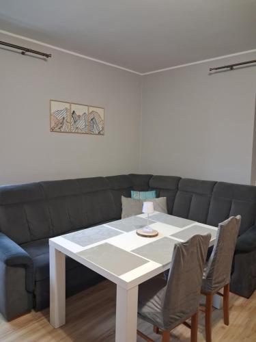 Χώρος καθιστικού στο Sowie Pokoje