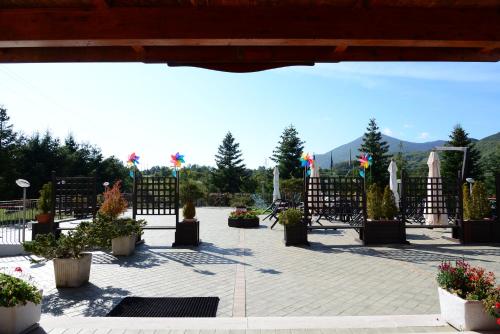 Κήπος έξω από το Hotel Cristal