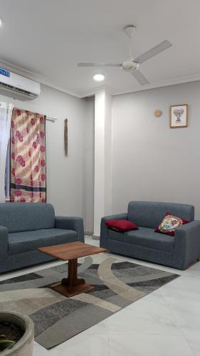 Χώρος καθιστικού στο Khalifa Apartment