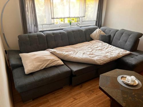 Χώρος καθιστικού στο Ferienwohnung Zum Kallenborn