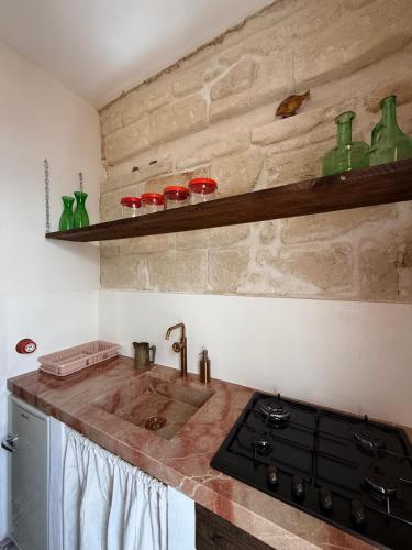 Dapur atau dapur kecil di Casa Laura