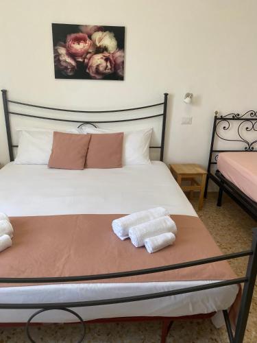 Katil atau katil-katil dalam bilik di Bed and Breakfast La Marianaccia