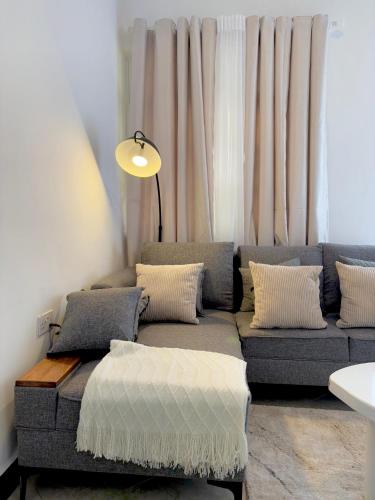 Posezení v ubytování One bedroom apartment in Moshi town