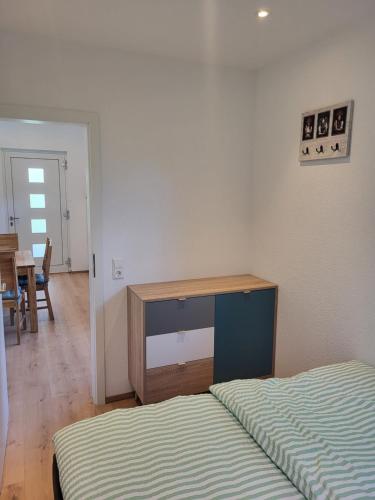 Postel nebo postele na pokoji v ubytování Tiny House Eulenbach