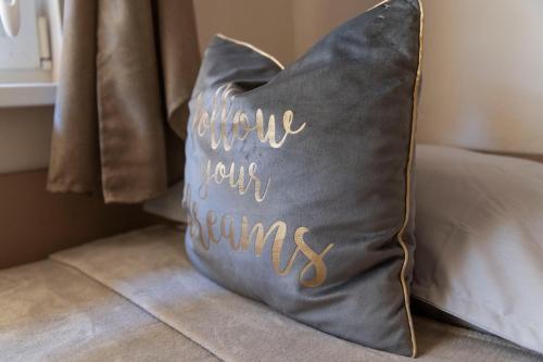a pillow that says where were your enemies at Galata Relax in Varna City