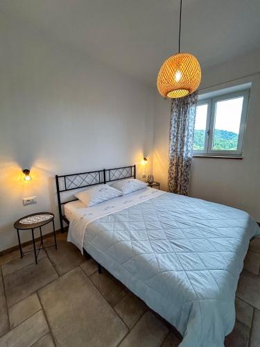 Postel nebo postele na pokoji v ubytování Apartma Lavanda