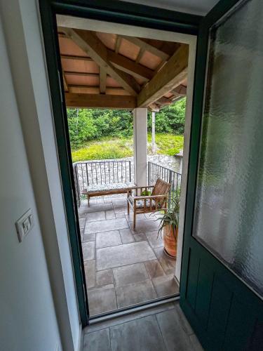 Balkón nebo terasa v ubytování Apartma Lavanda