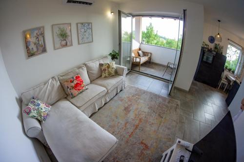 Posezení v ubytování Apartma Lavanda