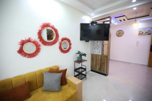 Μια τηλεόραση ή/και κέντρο ψυχαγωγίας στο tourist apartments
