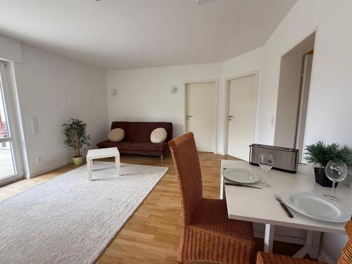 Χώρος καθιστικού στο Ferienwohnung Seulberg 1 OG