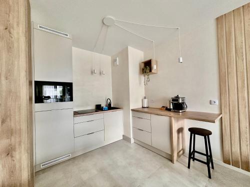 Η κουζίνα ή μικρή κουζίνα στο Apartment Chrzanòw