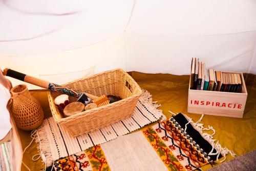 Χώρος καθιστικού στο bosco glamping