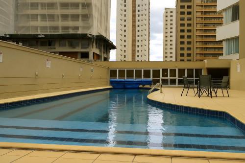 Unique Residence, próximo ao Parque e Shopping Flamboyantの敷地内または近くにあるプール