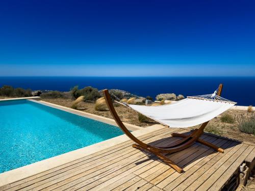 La alberca dentro o cerca de Sea view villa with private swimming pool