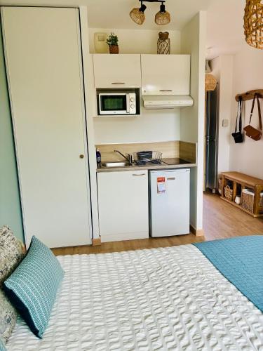 Kuchyň nebo kuchyňský kout v ubytování Studio Nuitée en Provence 2