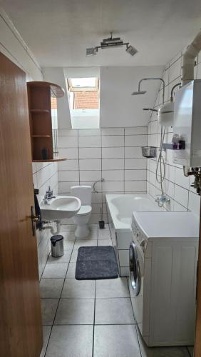 Ένα μπάνιο στο Ferienwohnung Beti