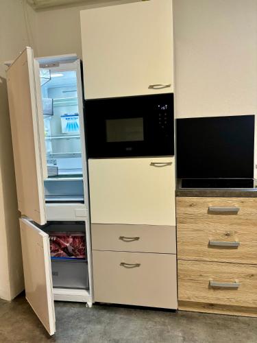 Kuchyň nebo kuchyňský kout v ubytování Apartmán
