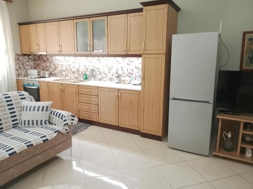 Kuchyň nebo kuchyňský kout v ubytování Vila Panorama Ksamil