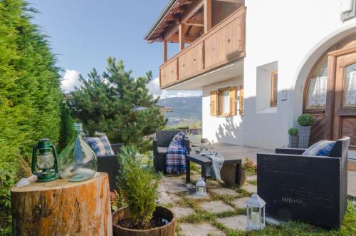 Balkoni atau teres di Villa Recla