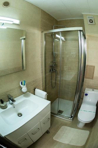 Koupelna v ubytování HOTEL CORA Bistrita