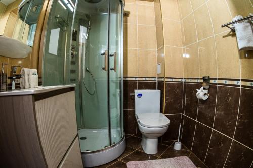 Koupelna v ubytování HOTEL CORA Bistrita