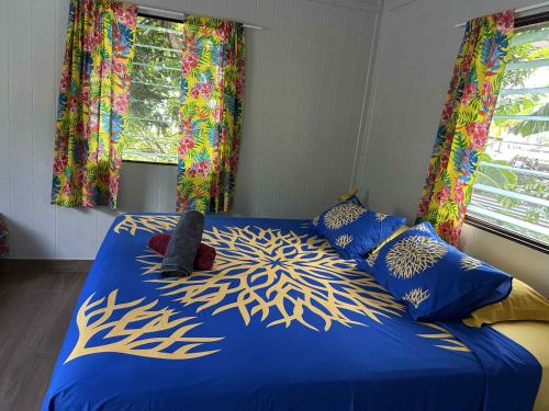 Una cama o camas en una habitación de Bora Bora Vairupe lodge