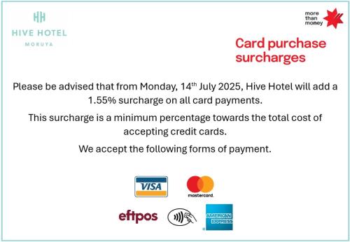 a screenshot of the vxos card purchase strategies webpage at Hive Hotel, Moruya in Moruya