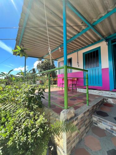 Un balcón o terraza de Hospedaje Campestre Las Palmas 102