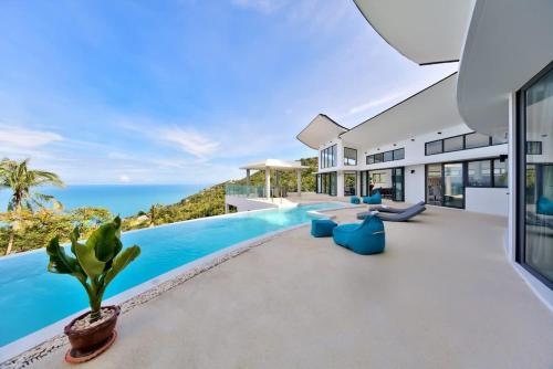 una imagen de una casa con piscina en Maeva Villa Koh Samui, en Nathon Bay