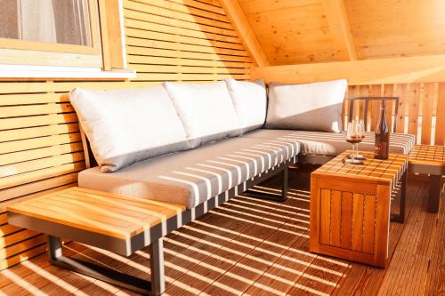 Posezení v ubytování Chalet Heimatzeit