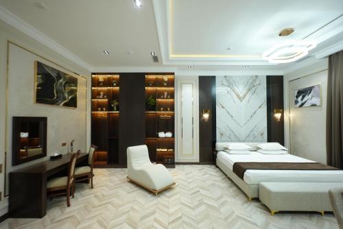 Postel nebo postele na pokoji v ubytování Simma Hotel Spa & Waterpark