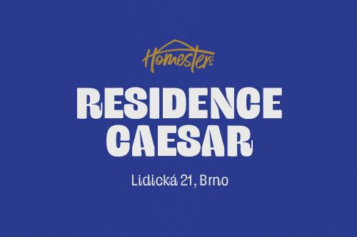 a poster for a residenceazaazaazaazaazaazaazaazaazaazaaza at Residence Caesar by Homester in Brno