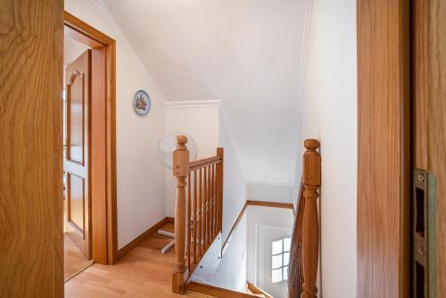 Ένα ή περισσότερα κρεβάτια σε δωμάτιο στο Ferienhaus Erlengrund A
