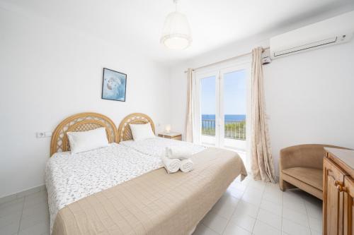 Ένα ή περισσότερα κρεβάτια σε δωμάτιο στο Casa Carol on the rocks MHM